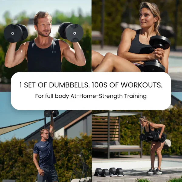 Digital Adjustable Dumbbells 5-80LB | Smart Control for Workouts