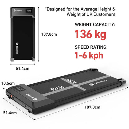 Fold-to-Flat Treadmill – Ultra-Compact, Whisper-Quiet & Stores Anywhere