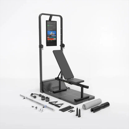 Gym Monster Pro 2 | 200LB Cable Machine + Squat Rack • Home Strength Station