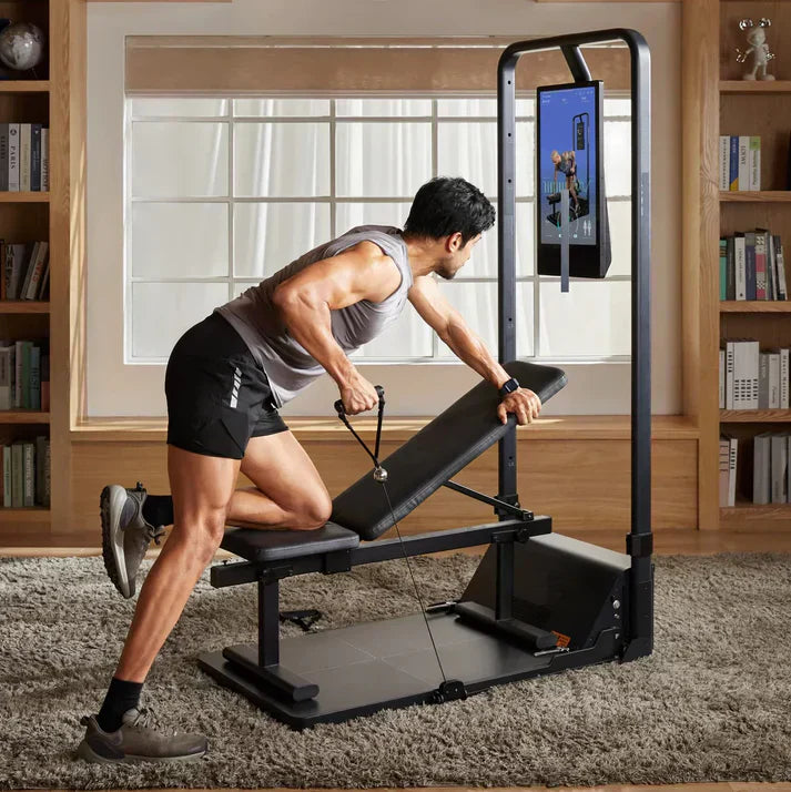 Gym Monster Pro 2 | 200LB Cable Machine + Squat Rack • Home Strength Station