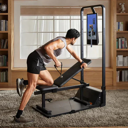 Gym Monster Pro 2 | 200LB Cable Machine + Squat Rack • Home Strength Station